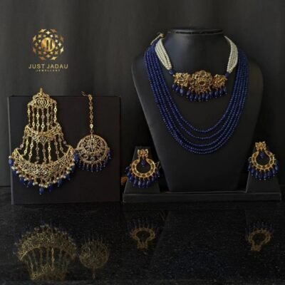 Nishita Bridal Set - 22 Carat Gold Plated Choker