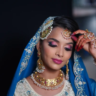 Full view of Saliha Bridal Sahare - Traditional Wedding Jewelry