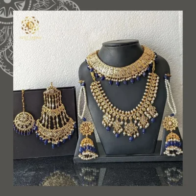 Zarka Bridal Necklace with 22 Carat Gold Plating