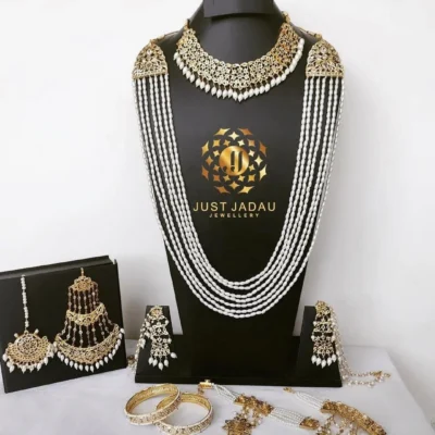 Traditional Bridal Jewellery - Jhumar and Tika Design